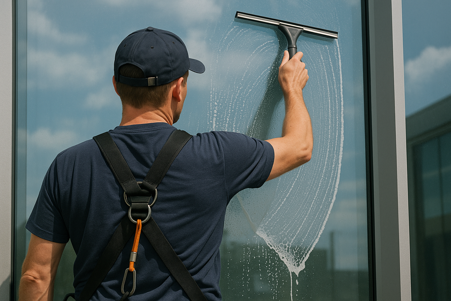Un salon lumineux et propre avec une fenêtre étincelante, mettant en valeur les services de nettoyage professionnels de Nettopeint.